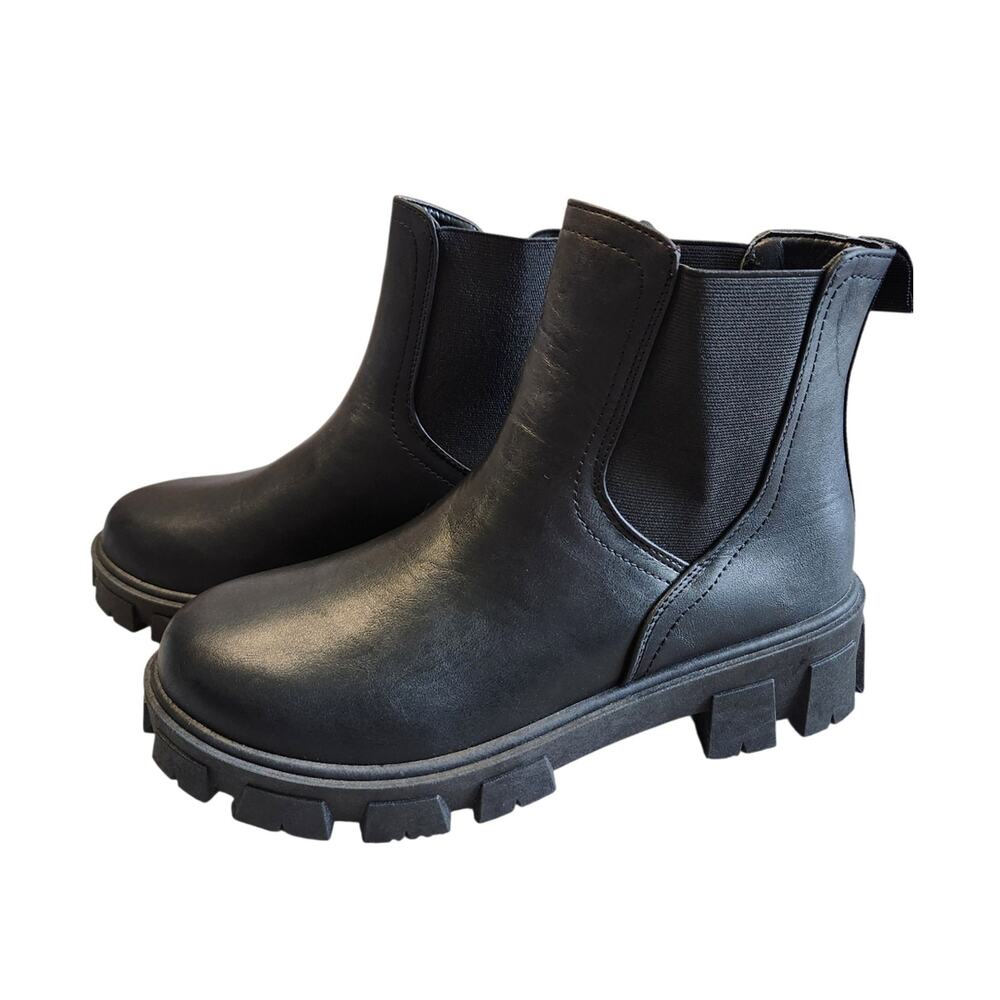 Sugar Jaiden chunky Chelsea boots black size 7.5